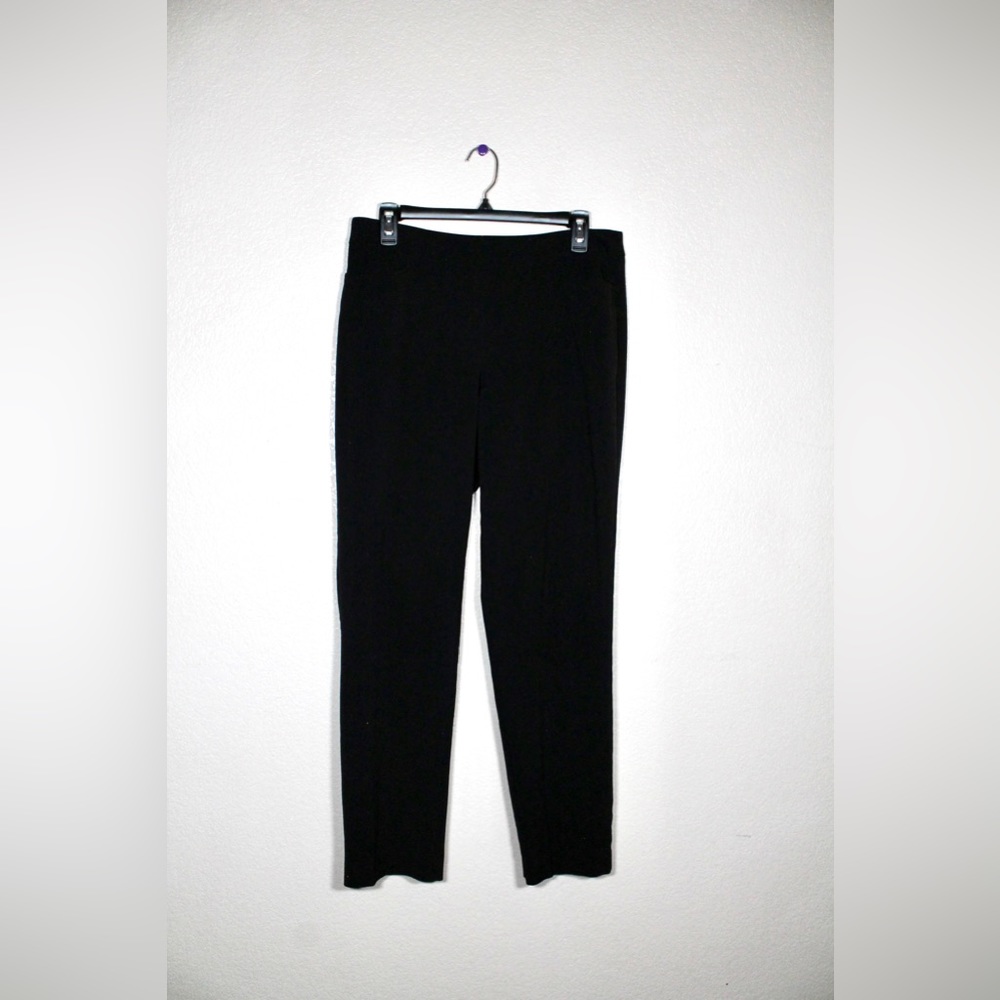 Black Straight Cut Slack Pants